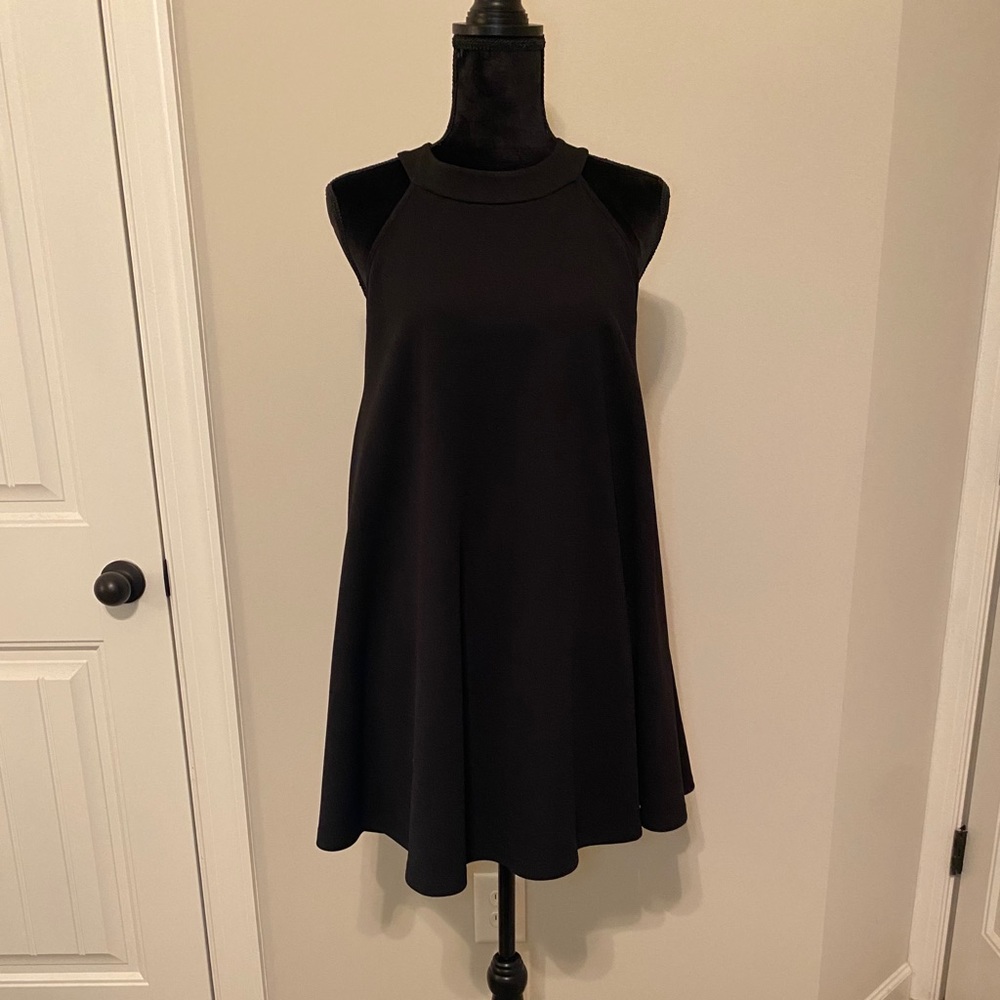 Cherish black swing dress